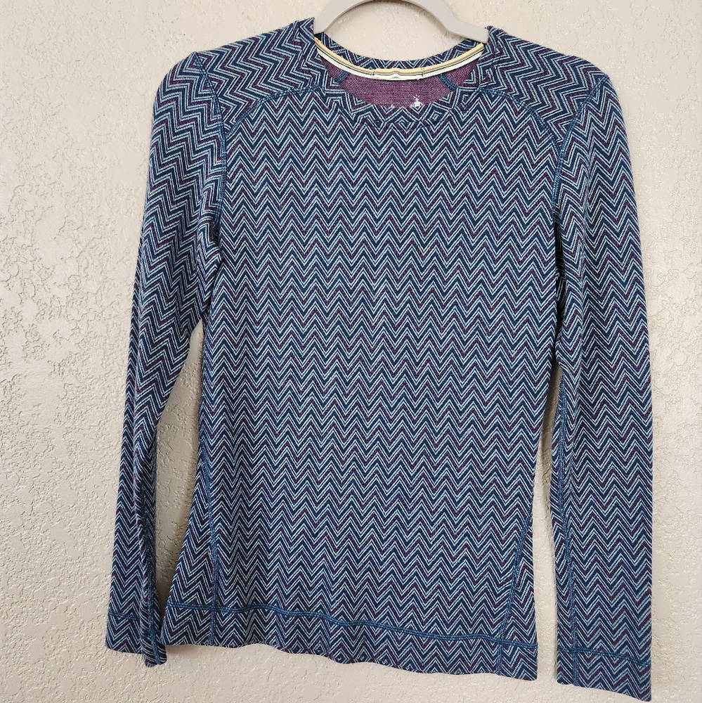 Smartwool Merino 250 Base Layer Pattern Crew Top, Women's, Medium